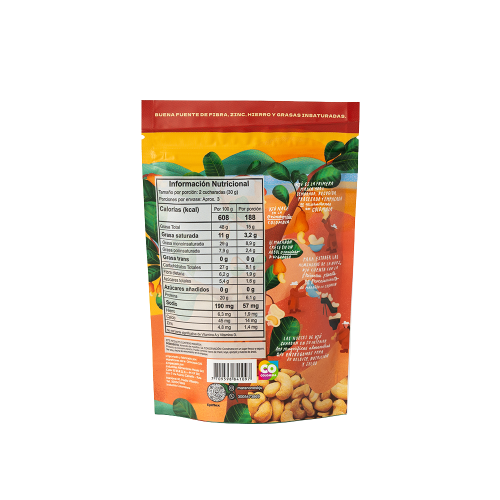 MARAÑÓN TOSTADO CON SAL 100gr