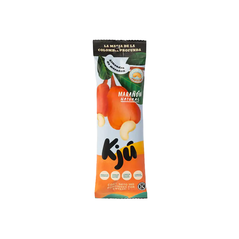 Marañón natural colombiano KJÚ en snack individual