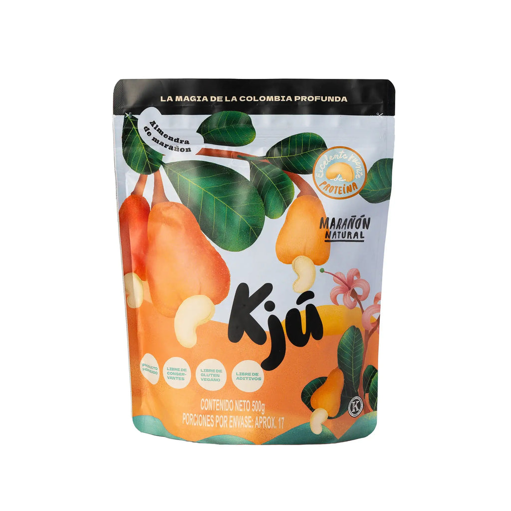 Combo Parejas | Marañón natural 500 g - Marañón tostado con sal 500 g | KJÚ