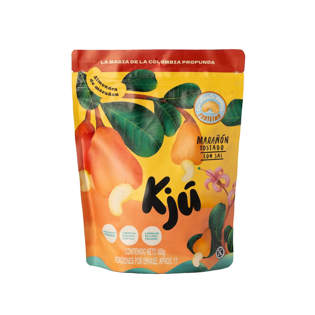 Combo Parejas | Marañón natural 500 g - Marañón tostado con sal 500 g | KJÚ
